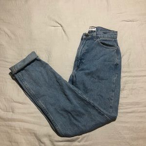 American Apparel High Waisted Denim Jeans